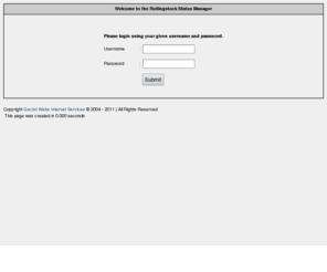 cfcla.net: CFCLA :: Rollingstock Status Manager v1
