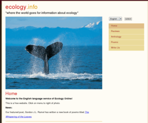 ekologi.info: Ecology - Ecological Reviews that are Always Up-to-Date!
ecology.info