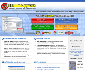 superantirootkit.info: SUPERAntiSpyware.com | Remove Malware | Remove Spyware - AntiMalware, AntiSpyware, AntiAdware!
SUPERAntiSpyware. Free Malware Remover. Remove Malware, Remove Spyware, Rootkits, Spyware, Adware, Worms, Parasites