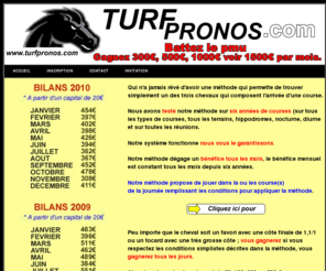 turfpronos.com: turfpronos turf prono Battez le PMU
turfpronos turf prono la methode pour battre le PMU