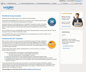 wordsmartguarantees.com: Guarantee - Builder Vocabulary - WordSmart Vocabulary Software
Wordsmart 30 day guarantee. SAT and ACT Guarantee.