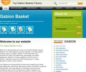 gabionbasket.org: Welcome to our website - Teyi Gabion Baskets Factory
We can produce gabion products.