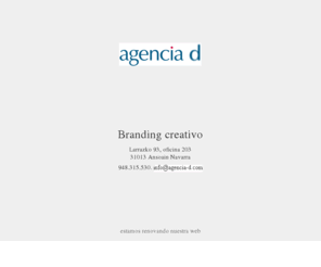 agencia-d.com: Diseño Gráfico Agencia D. BRANDING CREATIVO. Diseño y comunicación. Diseño y gestión de marcas
Estudio de diseño. Branding creativo. Diseño y gestión de marcas.