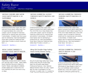 safetyrazor.org: Safety Razor | Safety Razors for Sale
Here you will find all kinds of safety razors. We have a wide variety almost any kind of safety razor you can imagine from the double edge safety razor to American safety razors, Gillette safety razor all different kinds of mens safety razors. You can get them all from some of the best sellers online right here.