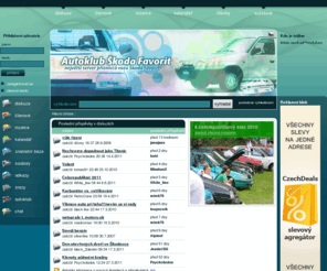 skodafavorit.cz: Autoklub Škoda Favorit
Největší server příznivců vozu Škoda Favorit. Diksuze, galerie, inzerce a mnoho rad tipů a návodů na vylepšení a úpravu vozu.