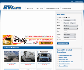 camperdiscounts.com: New RVs & Used Motor Homes For Sale, RV Classifieds from RVs.com - RVs.com
Welcome to RVs.com where you can browse our wide selection of new and used RVs for sale. You can also sell your RV for free, find an RV service or collision center, and browse our lifestyle section to learn all there is to learn about RVing.