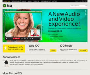 clinicq.org: ICQ.com - Download ICQ 7.4 - the new ICQ version
Welcome to ICQ, the Instant Messenger! Download the new ICQ 7.4 with the new messaging history tool, download ICQ Mobile and play online games.