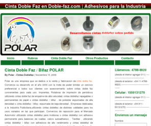 doble-faz.com: Cinta Doble Faz y Adhesivos Industriales POLAR
Cinta adhesiva doble faz / bifaz de alta calidad POLAR