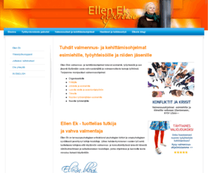ellenekexpertise.com: Ellen Ek Expertise
YPJ, työterveys, terveyspsykologi, tutkimus, työhyvinvointi, työssäjaksaminen, tiimivalmennus,   