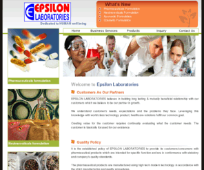 epsilonlaboratories.com: Home | Epsilon Laboratories
epsilon laboratories, ahmedabad, Pharmaceuticals company epsilon laboratories ahmedabad, pharma Pharmaceuticals company vatva ahmedabad