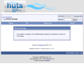 huts.gr: Hellenic Underwater Times
The official Forum of Hellenic Underwater Times