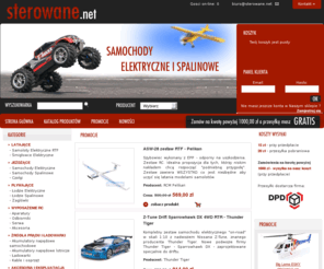 sterowane.net: STEROWANE.NET - modele RC - samochody, samoloty i śmigłowce zdalnie sterowane
STEROWANE.NET - modele RC - zdalnie sterowane. Samoloty, samochody, helikoptery i łodzie RC oraz akcesoria do ich budowy. Sprzedajemy: Align, AXI, ElyQ, ESky, HITEC, Himoto, HPI, Jeti, Multiplex, Ofna, Pelikan, Tamiya, Thunder Tiger, Sanwa, Spektrum, Xtreme.