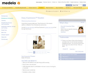 easyexpression.net: Easy Expression™ Bustier - Medela
Hands-free pumping made easy with Medela's Easy Expression bustier!