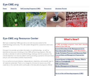 eye-cme.org: Eye-CME.org
Ophthalmology, Glaucoma, CME