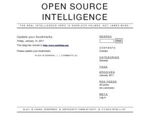 osintblog.com: Open Source Intelligence › “The real intelligence hero is Sherlock Holmes, not James Bond.”
