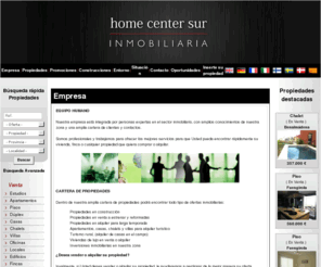 homecentersur.com: Home Center Sur Propiedades y Viviendas en venta y en alquiler en Mlaga
PROMOCIONESINMOBILIARIAS EN LA COSTA DEL SOL
HOMECENTERSURgestiona integralmentelos procesos para la realizacin de una promocin inmobiliariao la construccin de su vivienda particular.-Desde la busqueda de la localizacin ideal,la realizaci&oacu...