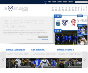 lavazulada.com.ar: La V Azulada | Club Atlético Vélez Sarsfield
Portal Web dedicado al Club Atletico Velez Sarsfield. Informacion diaria y actualizada del Fortín. Sitio no oficial