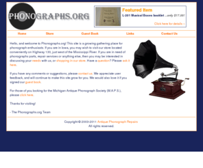 phonographs.org: phonographs.org
Phonographs.org is your home for phonograph parts and repair services.