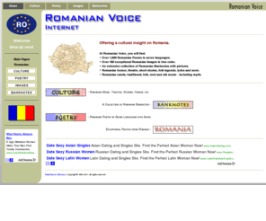 romanianvoice.com: Romanian Voice - Romania
Romanian Voice.  Cultural information about Romania, including poetry, photos, music, humor, theatre and banknotes.