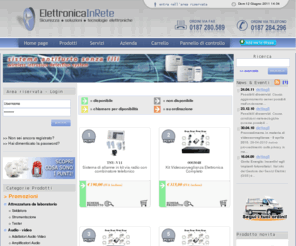 swconline.it: Negozio on-line offerta di prodotti di sicurezza e accessori elettronici
On-line e-commerce store che offre un'ampia gamma di soluzioni di rete, soluzioni per la sicurezza e altri accessori elettronici a prezzi competitivi.