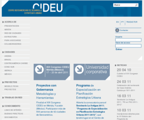 cideu.org: CIDEU, Centro Iberoamericano de Desarrollo Estratégico Urbano
CIDEU, Centro Iberoamericano de Desarrollo Estratégico Urbano