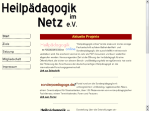 heilpaedagogik-im-netz.de: Heilpädagogik im Netz e.V.
Heilpädagogik im Netz e.V.