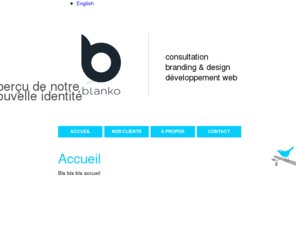 blankodev1.com: Accueil
Confiez-nous vos projets web et imprimés. Blanko est une agence de communication spécialisée dans le design graphique et le développement de site Web.