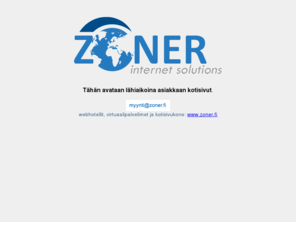 evaraus.com: Webhosting ja webhotellit: www.zoner.fi
