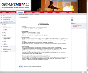 fairmehr.de: Gesamtmetall - Tarifrunde 2009
Ziel von Gesamtmetall ist es, durch die Verbesserung der Arbeitsbeziehungen und Anpassungen der Arbeitsbedingungen die Leistungskraft der M E-Industrie zu steigern und damit zur Sicherung und zum Aufbau wettbewerbsfÃ¤higer ArbeitsplÃ¤tze in Deutschland beizutragen.