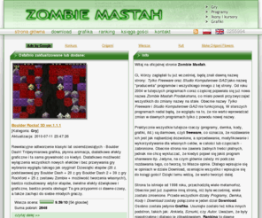 gad.art.pl: Zombie Mastah
Strona niegdysiejszego Studia Komputerowego GAD, teraz zwanego Zombie Mastah Prodakshans. Darmowe programy, gry, demka, grafiki 3D i 2D, muzyka, kody dla Pascala i Delphi