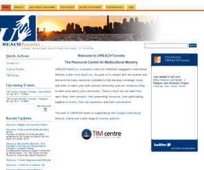 ureachtoronto.com: UReachToronto | Urban Resources Assisting Churches in Toronto
