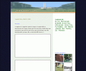 zamorim.com: Zamorim
Site pessoal de Marcus Amorim, com assuntos variados, como patinação artística, informática, desenvolvimento para WEB, álbum de fotos.