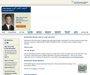 chetbandy.com: Chet Bandy : Northwestern Mutual
Chet Bandy is a financial representative with Northwestern Mutual