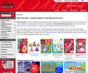blake.com.au: Blake Education - Better ways to learn
Blake Education - Australia's leading publisher of primary and secondary school literacy materials, as well as innovative teacher resources covering a wide range of subject areas.
