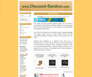 discount-bamboo.com: Discount Bamboo
Discount Bamboo - New and Used Bamboo Products For Sale.