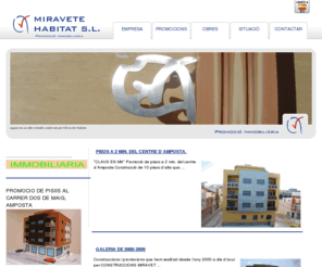 miravetehabitat.com: Miravete Habitat SL. Promoció immobiliària
Web de Miravete Hàbitat SL, empresa constructora-promotora amb més de 40 anys d'experiència