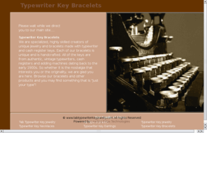 typewriterkeybracelets.com: Typewriter Key Bracelets
Unique typewriter key jewelry makes a great gift!