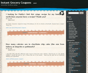 instantgrocerycoupons.info: Instant Grocery Coupons  
