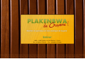 plakenbwa.com: Plakenbwa : Mobilier et panneaux en bois exotique de Guyane - Toulouse
