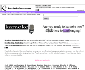 thereallybigone.com: Free Online Karaoke and Midi Downloads.
Karaoke live on the internet! Sing along to free music downloads. Great resources for webmasters and web designers. 