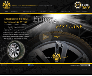 voguetyre.com: Vogue Tyre & Rubber Co.
Vogue Tyre, the inventor of the whitewall tyre, has been manufacturing and distributing premium, custom-built Vogue Tyres for more than 97 years. The choice of discriminating motorists, including scores of celebrities, Vogue Tyres are best known for their distinctive whitewall and Gold Stripe design. Headquartered in Mt. Prospect, Ill., Vogue Tyre distributes its products, that include Vogue branded aftermarket wheels and accessories, through new car dealerships, select tire dealers, and company-operated custom centers.