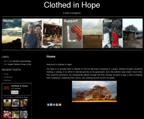 clothedinhope.org: Clothed in Hope
	
	
	 »
