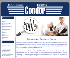 detectivecondor.com: Privatdetektiv Frankfurt | Privatdetektei Detective Condor | Frankfurt
