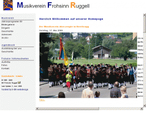 mvruggell.li: Musikverein Frohsinn Ruggell (Fürstentum Liechtenstein)
Homepage des Musikvereins Frohsinn Ruggell, Liechtenstein ,