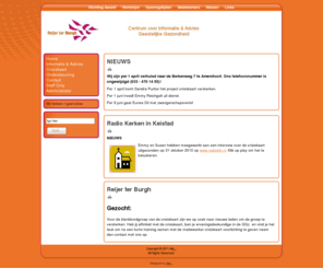 reijerterburgh.org: centrum voor informatie & advies geestelijke gezondheid
Reijer Ter Burgh - centrum voor informatie & advies geestelijke gezondheid