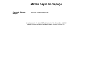 stevenhayes.net: steven hayes
steven hayes