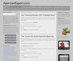 apertureexperts.com: ApertureExpert.com — Your resource for tips & tricks, eBooks and education on Apple's Aperture 3 - ApertureExpert Tips
Your resource for tips & tricks, eBooks and education on Apple's Aperture 3