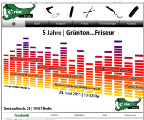 gruenton-berlin.net: Grünton | Start
Grünton ist ein Frisör aus Berlin - Prenzlauer Berg, wir bieten einen Full-Service, der anspruchsvolle Kunden glücklich macht. In entspannter Atmosphäre gibt es elektronische Musik von wechselnden DJs - oder Ihr legt einfach selbst eure Platten auf. 