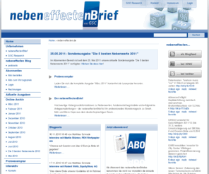 nebeneffecte.com: neben-effecten.de - nebeneffecten Brief Homepage
Willkommen bei nebeneffecten Brief, Insiderwissen über Nebenwerte