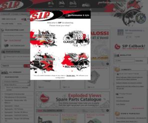 vespideo.com: SIP Scootershop: performance & style für Motorroller, Maxiscooter, Scooter
        und klassische Vespas - Zubehör, Tuning und Ersatzteile
SIP Scootershop is the leading mailorder and online shop for scooter parts. Accessoire, spare parts and tuning for classic Vespa and modern automatic scooters.